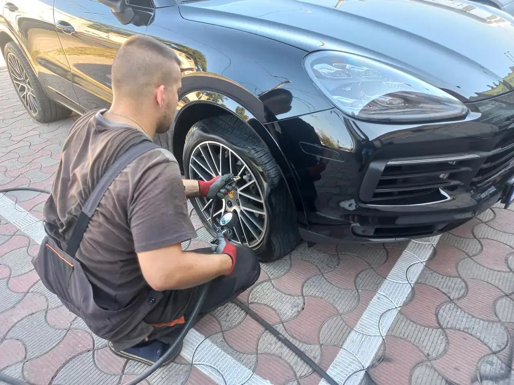 Накачивание шин азотом