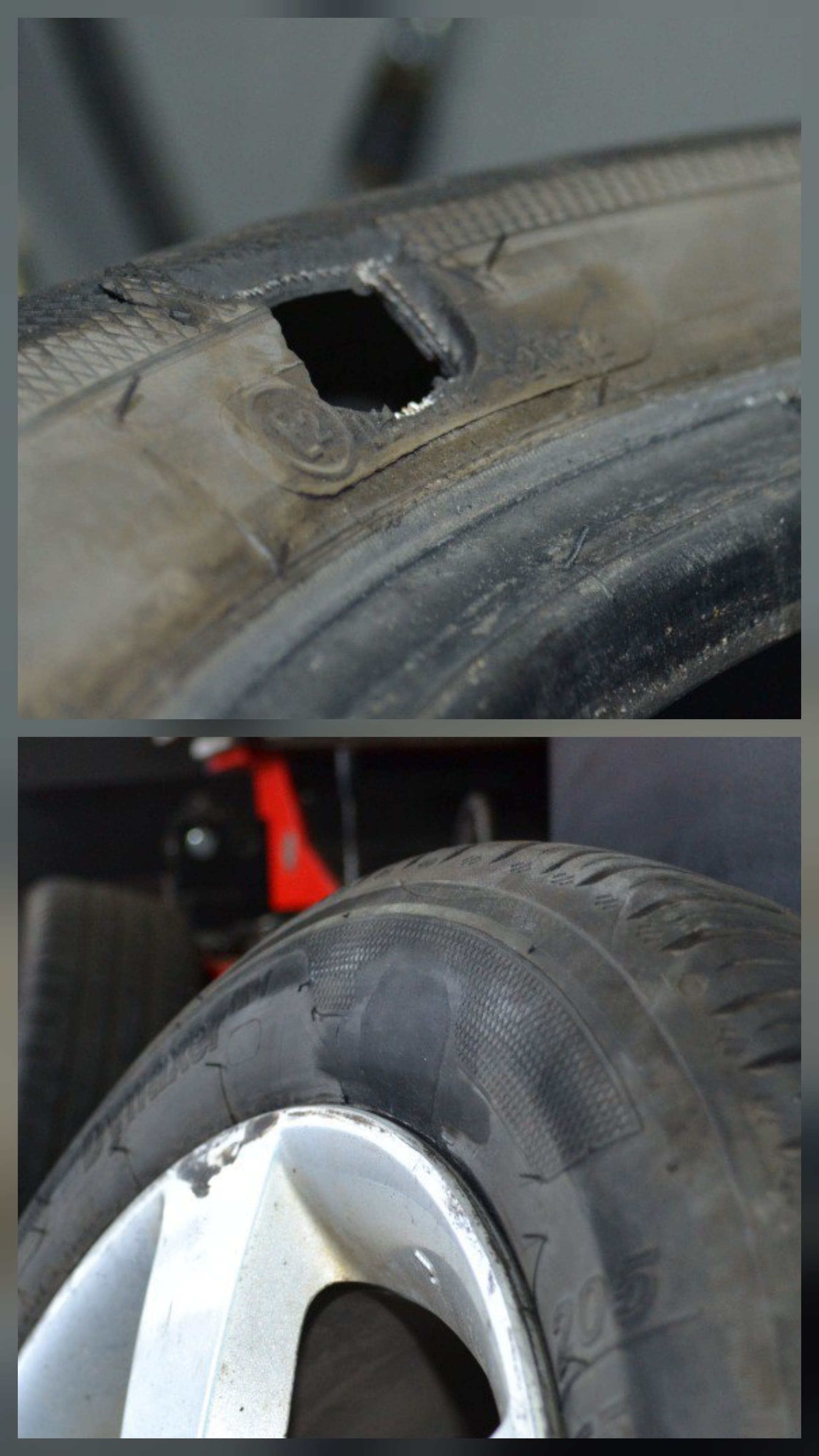 Ремонт боковых порезов