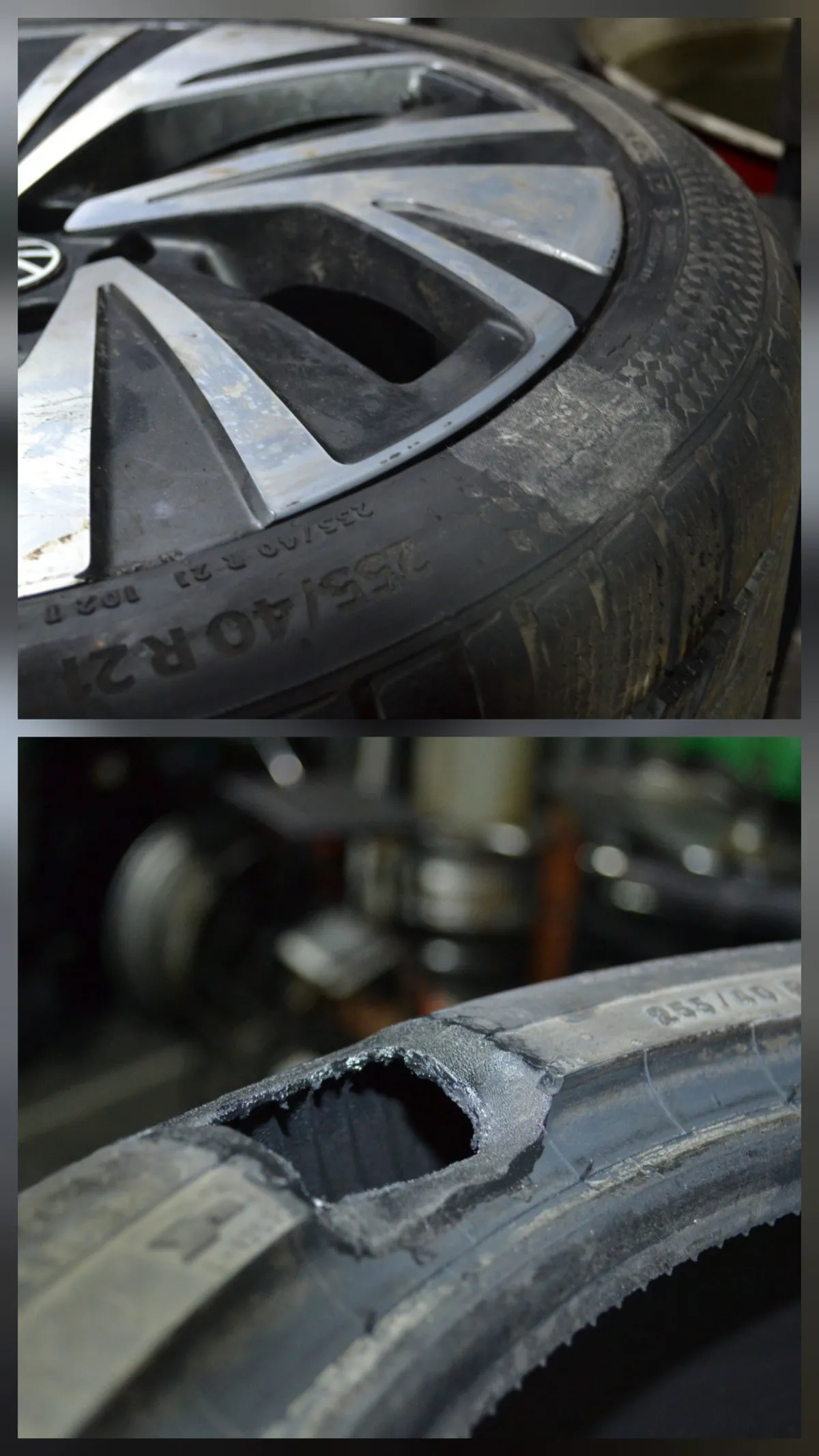 Ремонт боковых порезов